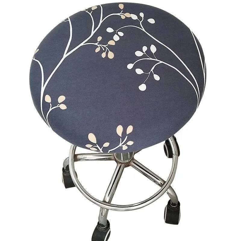 Floral Elastic Chair Cover - Stylish Anti-Dirty Slipcover for Home Bar Stools