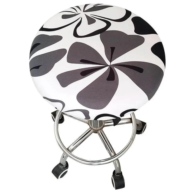 Floral Elastic Chair Cover - Stylish Anti-Dirty Slipcover for Home Bar Stools