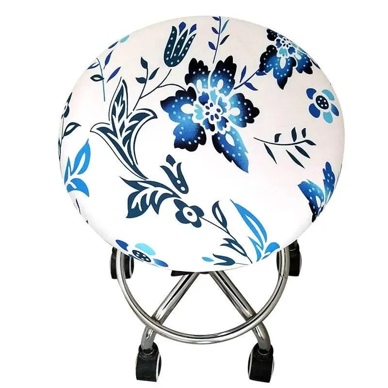 Floral Elastic Chair Cover - Stylish Anti-Dirty Slipcover for Home Bar Stools