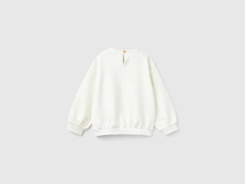 Sweatshirt mit Katzendruck