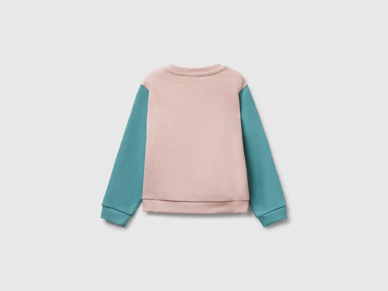Sweatshirt mit Glitzer-Print