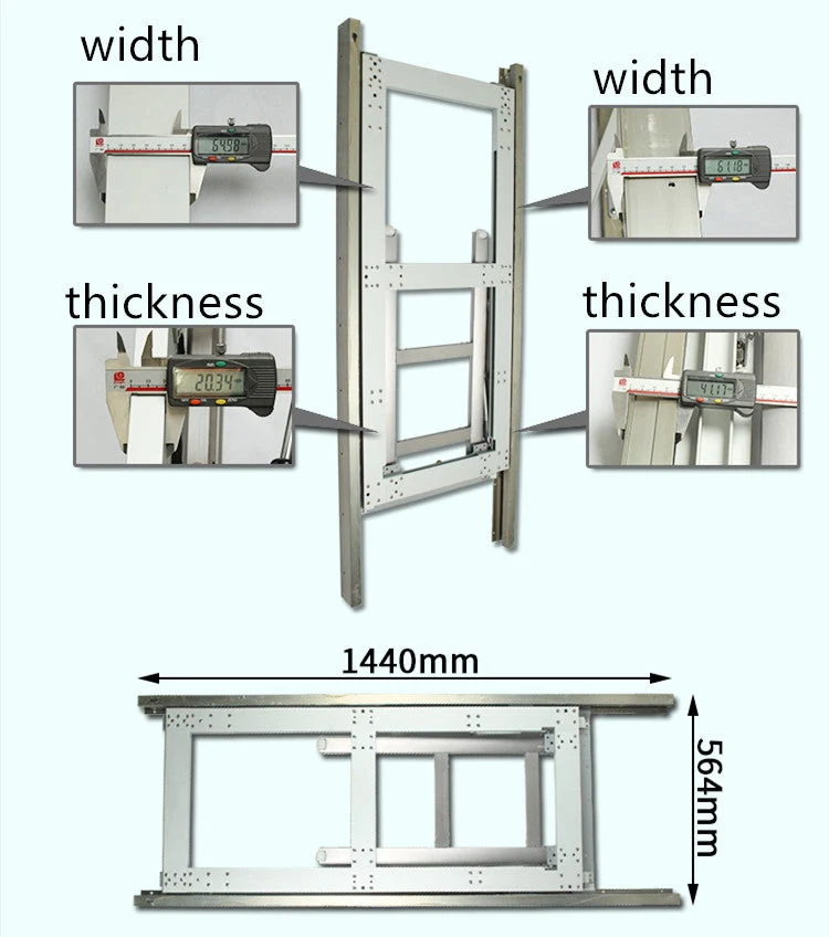 Unsichtbares Klapptisch-Mechanismus-Set zur Wandmontage