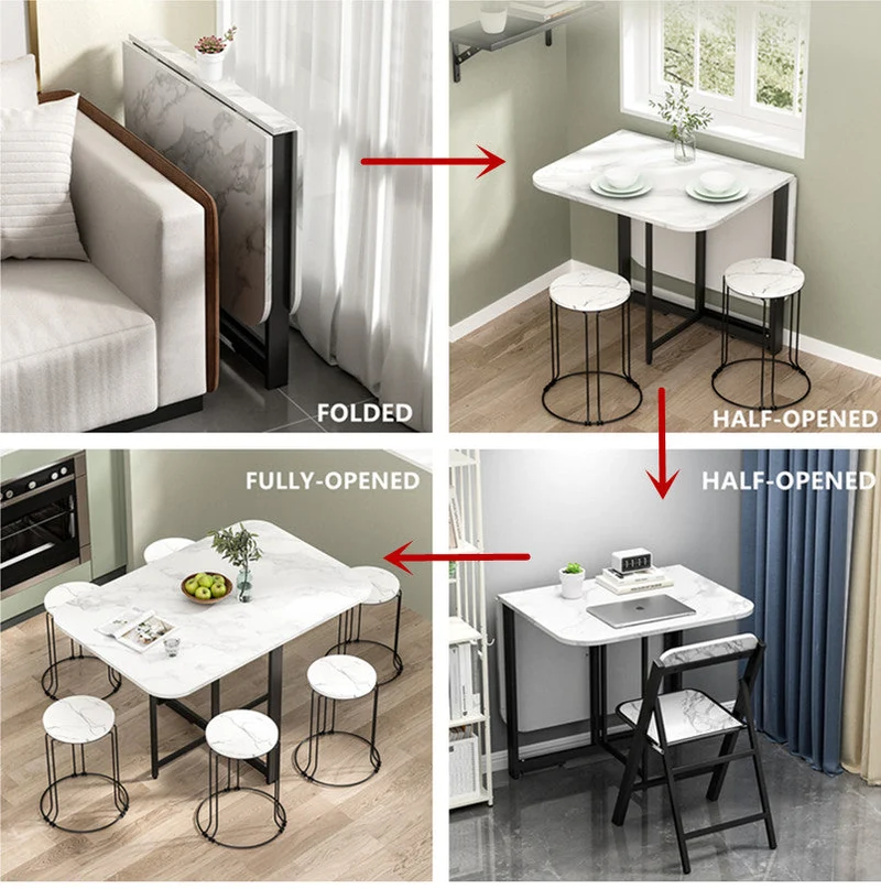 Double Drop Leaf Platzsparender Klapptisch