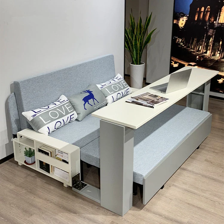 Platzsparendes Multifunktions-Schlafsofa mit klappbarem Schreibtisch