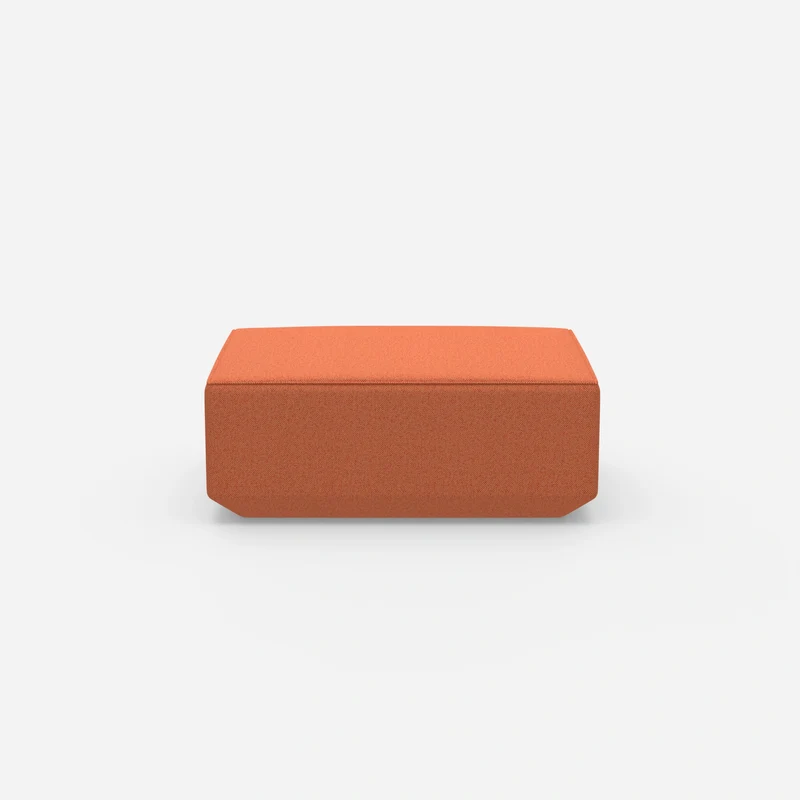 Moderner Pouf orange