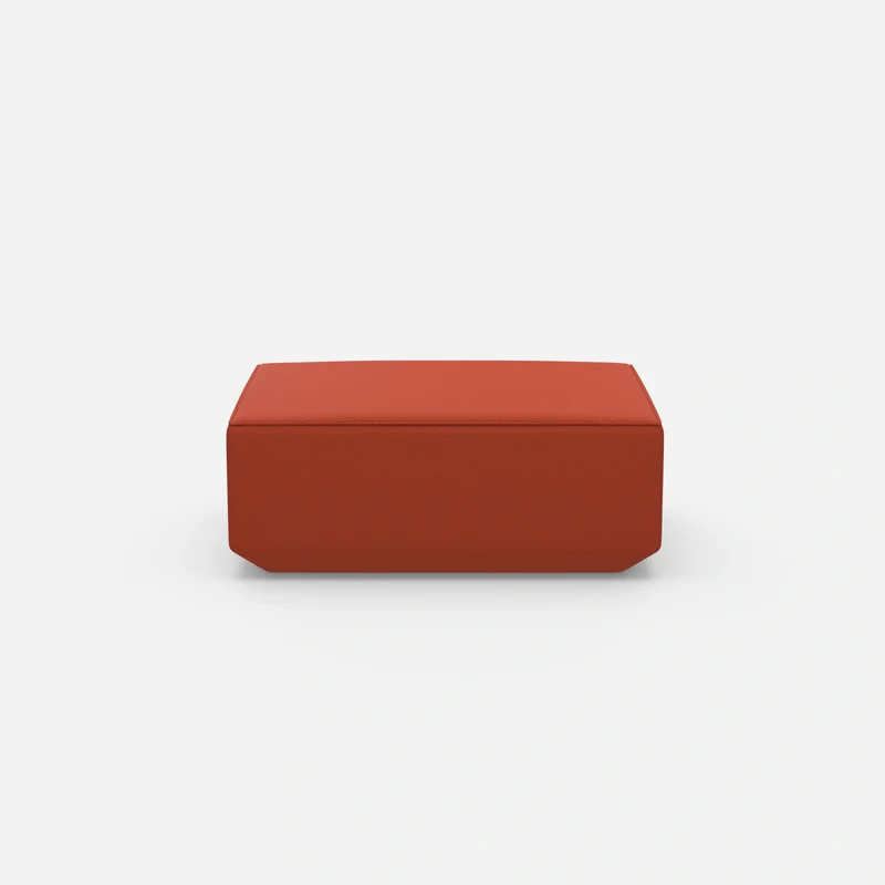 Moderner Pouf orange