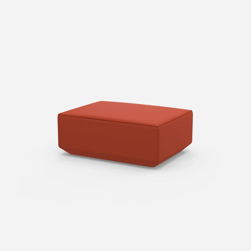 Moderner Pouf orange