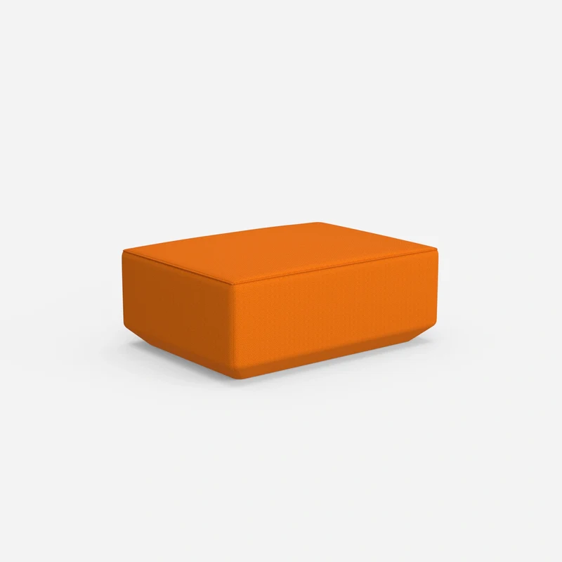 Moderner Pouf orange