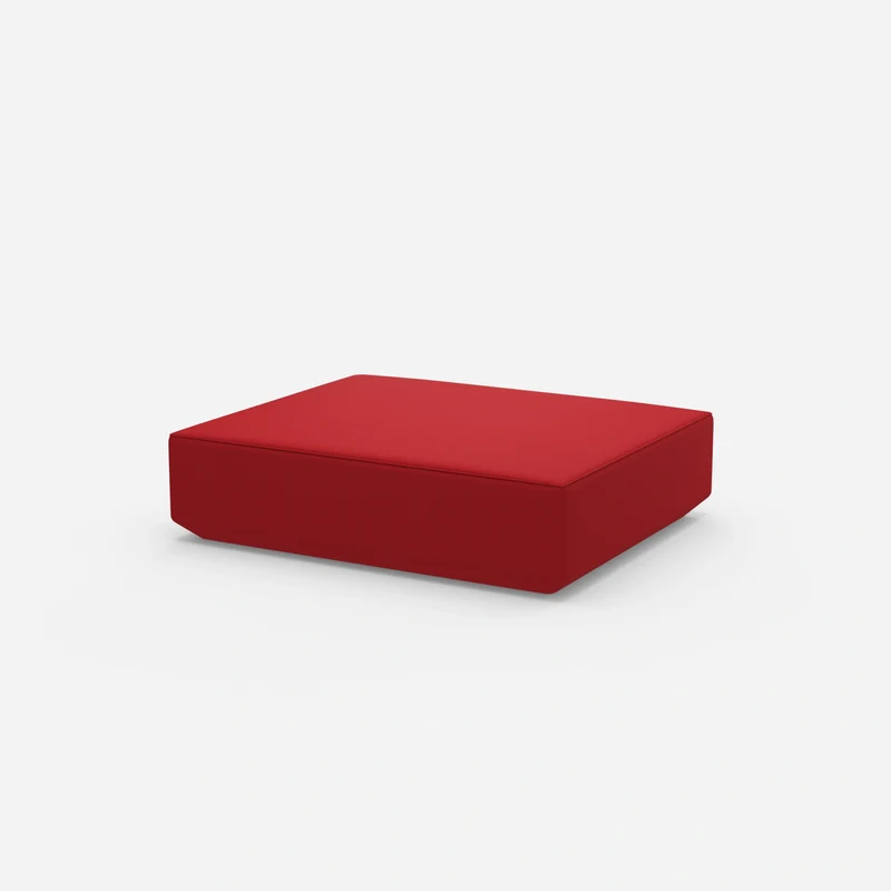 Roter Pouf
