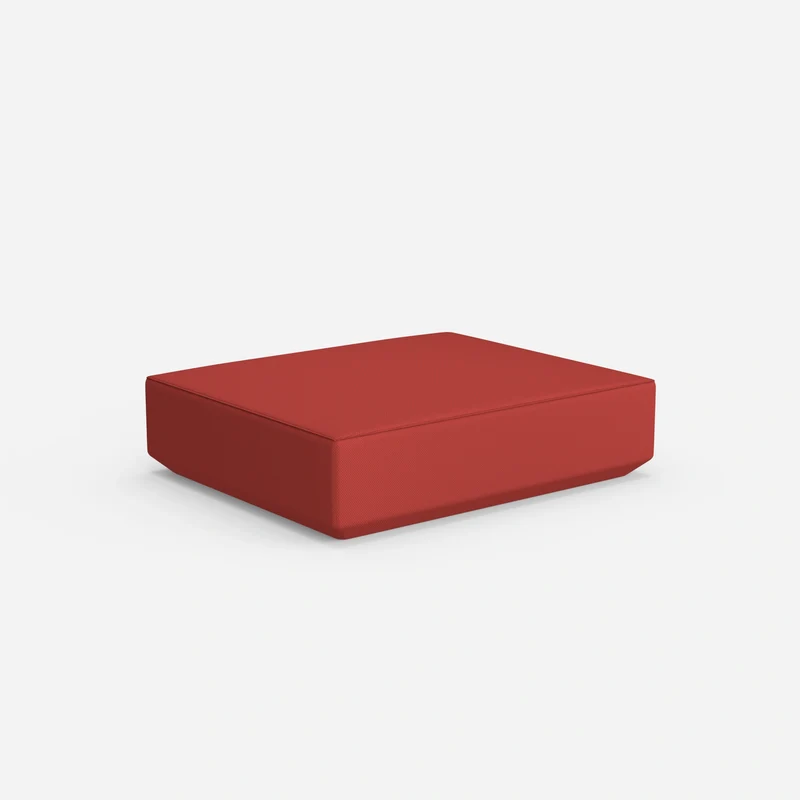 Roter Pouf