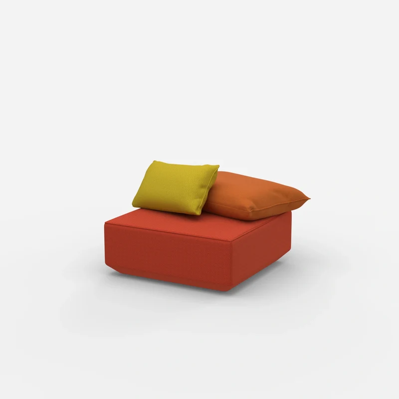 Quadratischer Sitzpouf