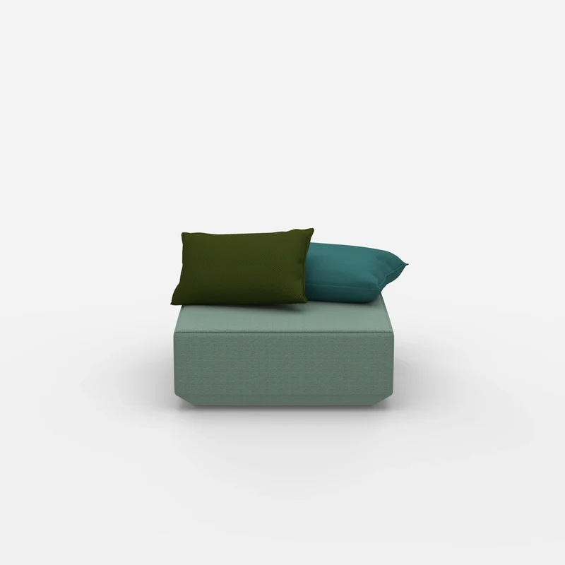 Quadratischer Sitzpouf