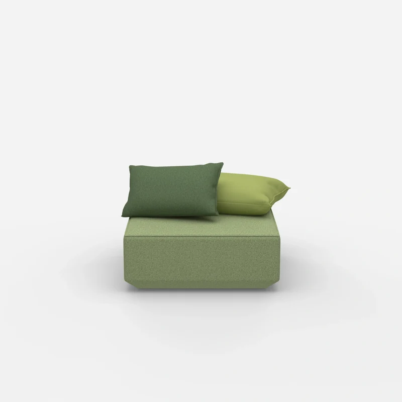 Quadratischer Sitzpouf