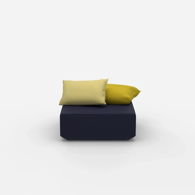 Quadratischer Sitzpouf