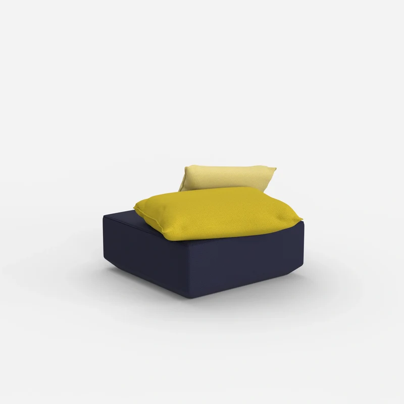 Quadratischer Sitzpouf