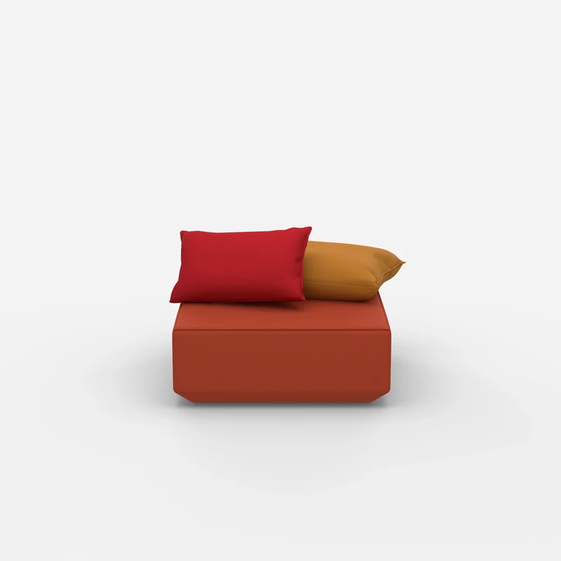Quadratischer Sitzpouf
