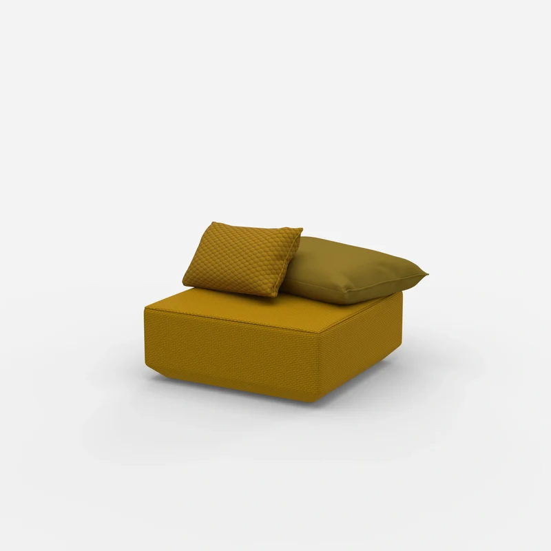 Quadratischer Sitzpouf