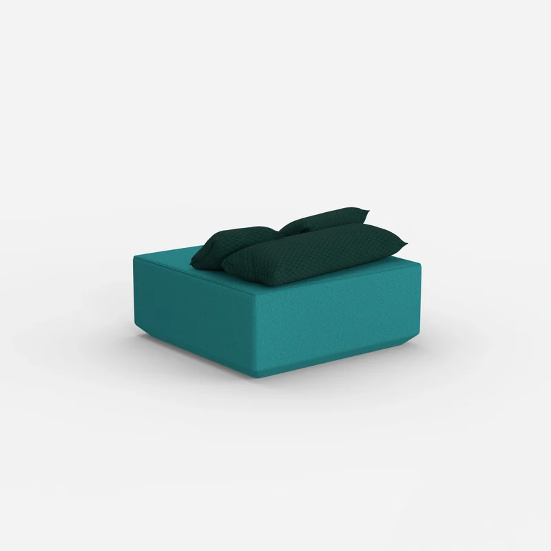 Sitzpouf petrol