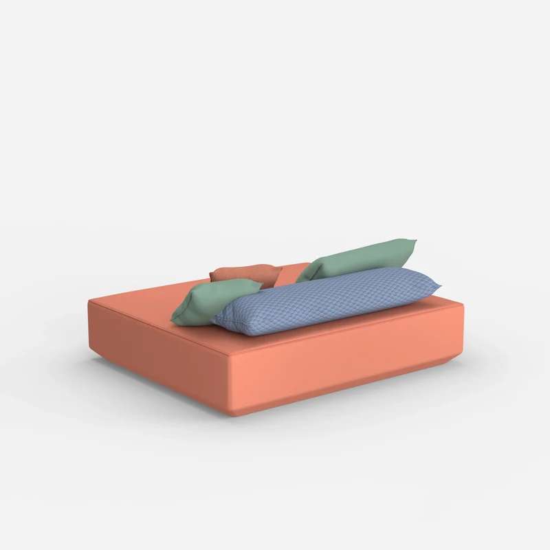 Großes Sitzpouf Modul