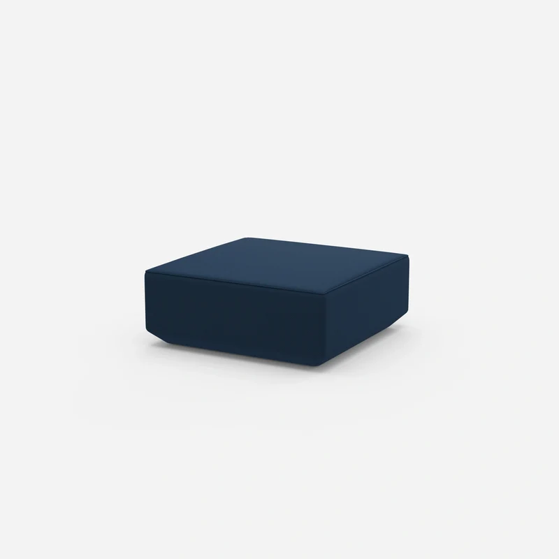 Moderner Pouf blau