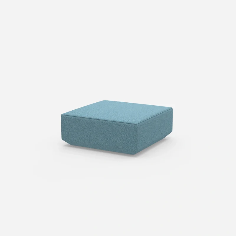 Moderner Pouf blau