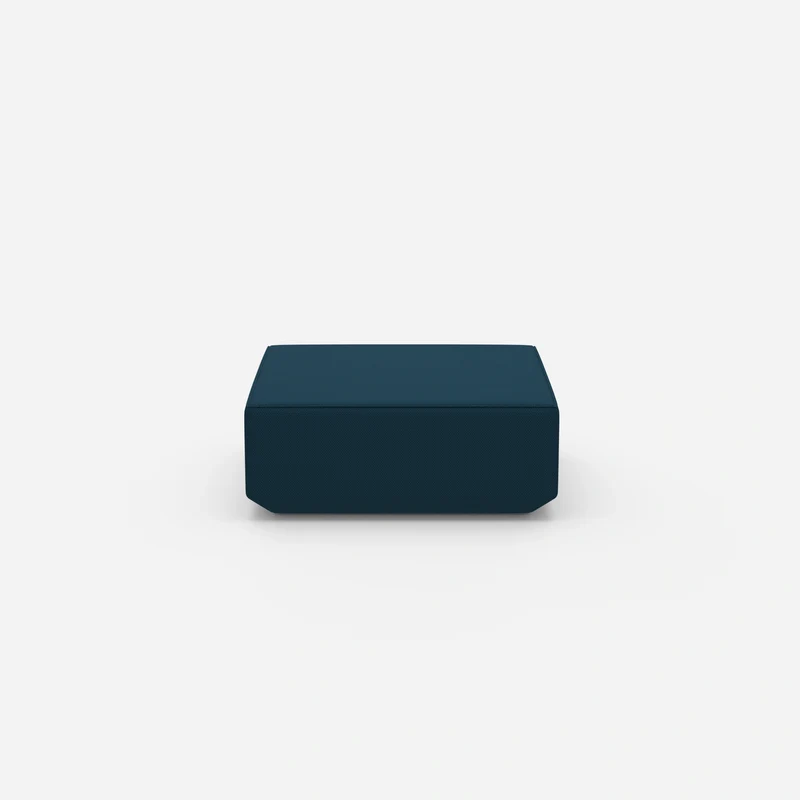 Moderner Pouf blau