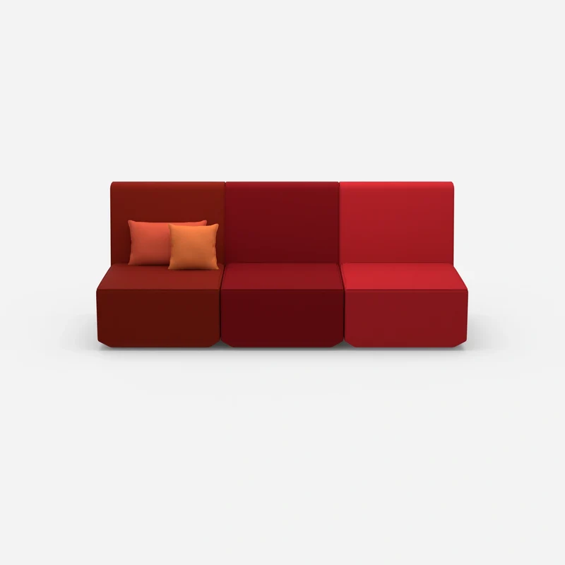 3er Sofa rot