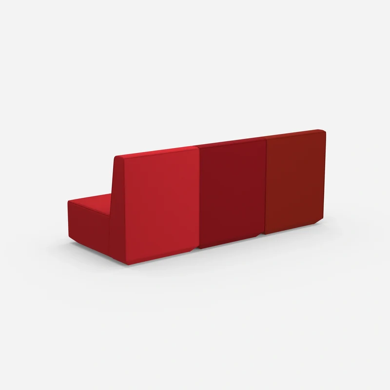 3er Sofa rot