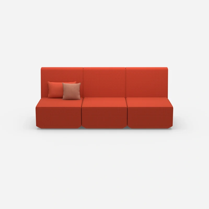 3er Sofa rot