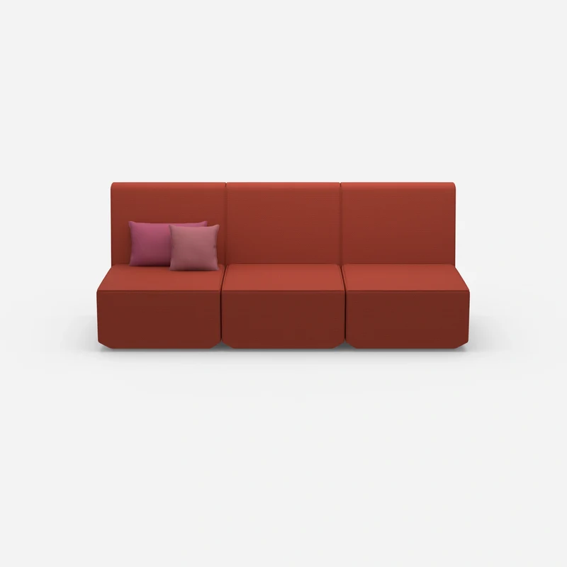 3er Sofa rot
