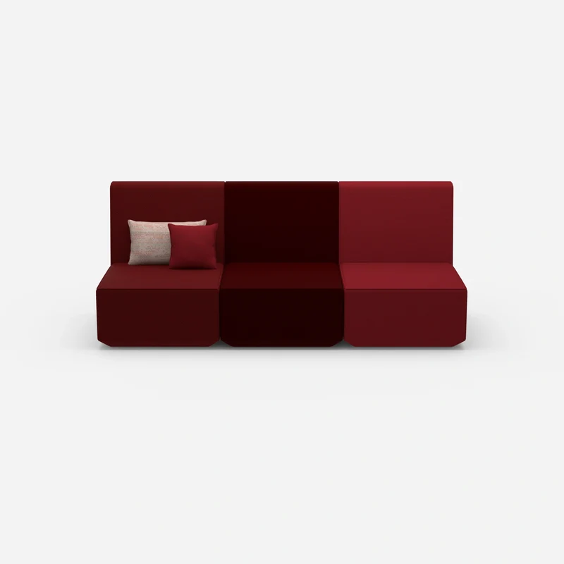 3er Sofa rot