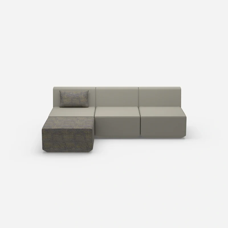 Graues Sofa 3 Sitzer