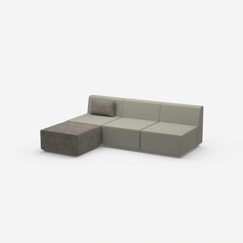 Graues Sofa 3 Sitzer