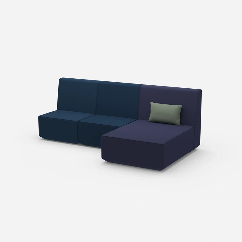 3 Personen Sofa mit Recamiere