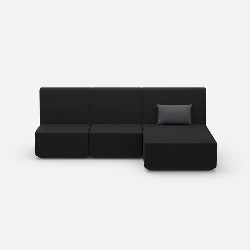 3 Personen Sofa mit Recamiere