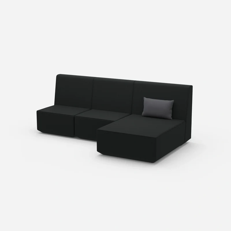 3 Personen Sofa mit Recamiere