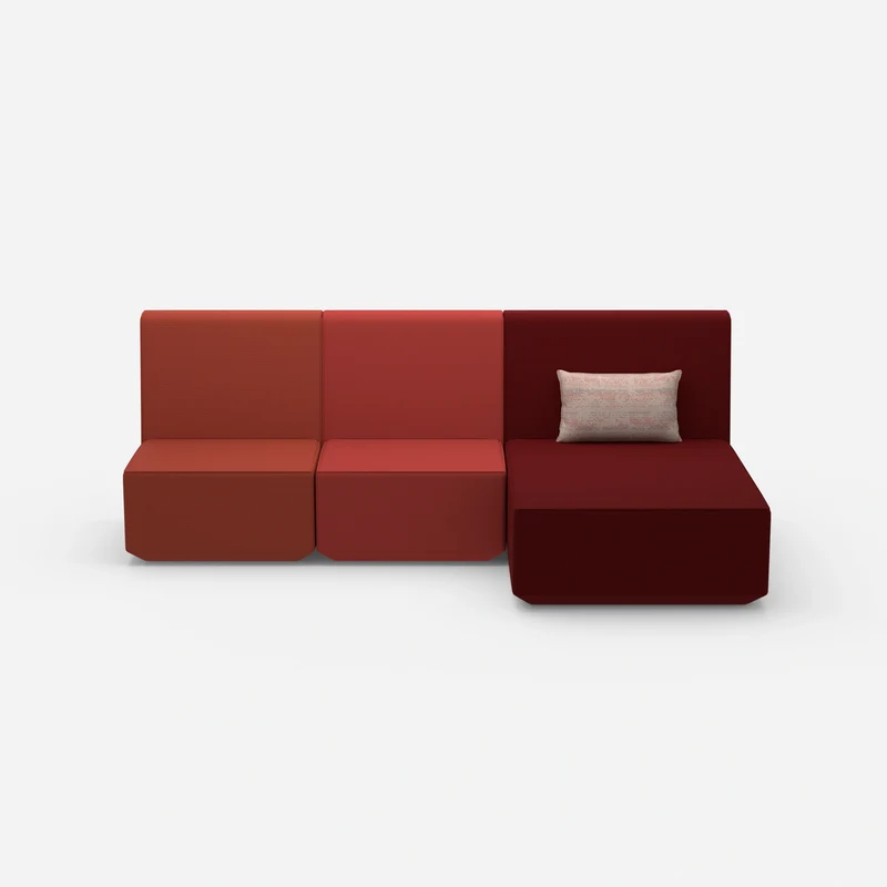 3 Personen Sofa mit Recamiere