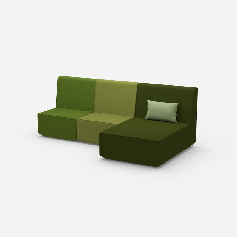 3 Personen Sofa mit Recamiere
