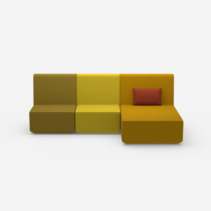 3 Personen Sofa mit Recamiere