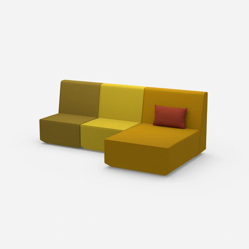 3 Personen Sofa mit Recamiere