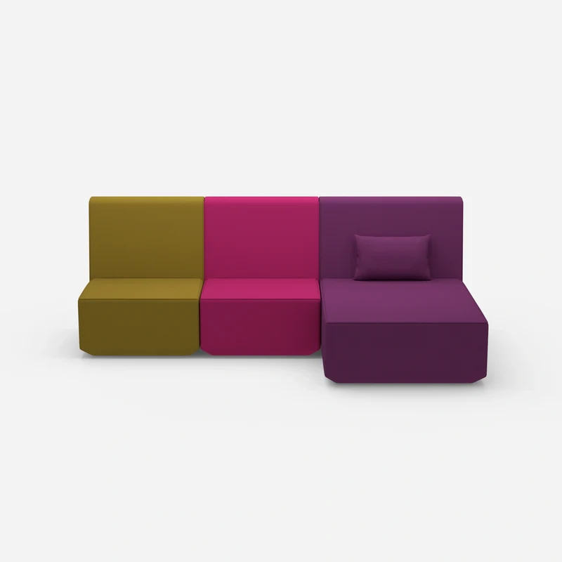 3 Personen Sofa mit Recamiere