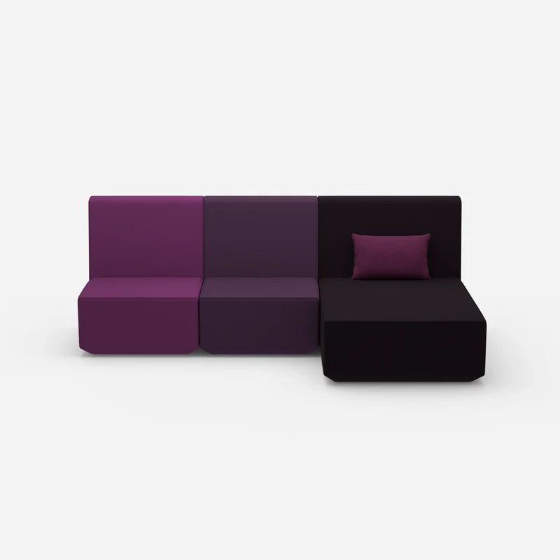 3 Personen Sofa mit Recamiere