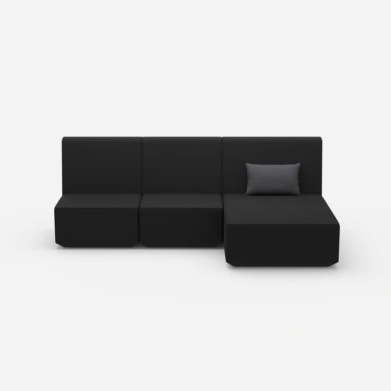 3 Personen Sofa mit Recamiere