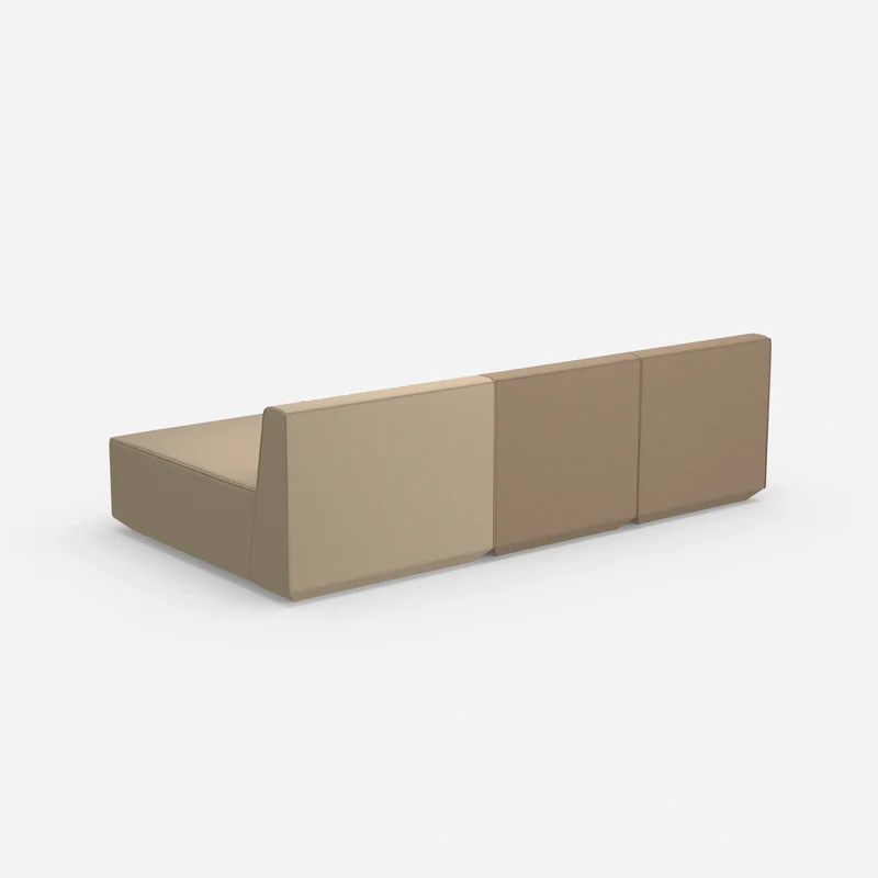 Sofa mit Recamiere für 3 Personen