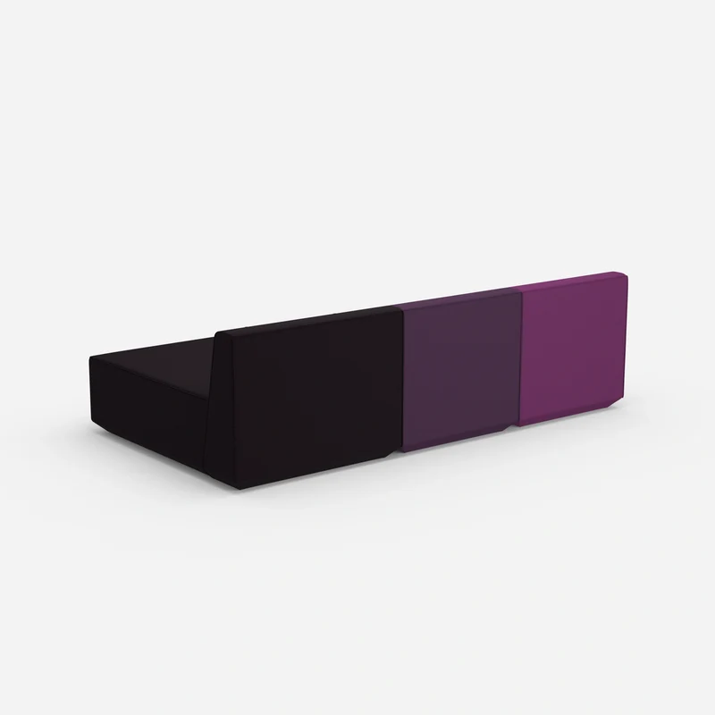 Sofa mit Recamiere für 3 Personen