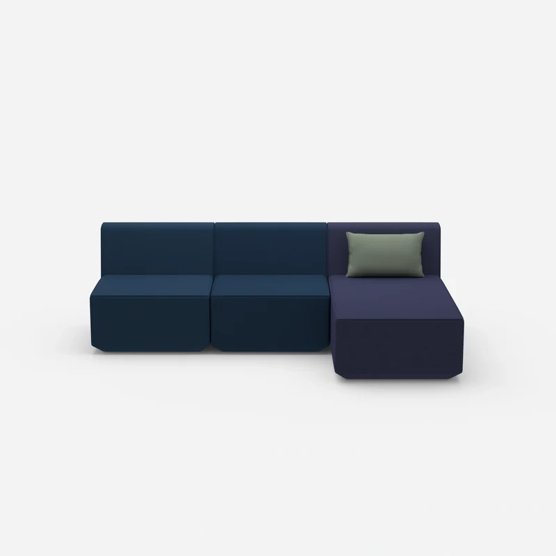 3er Sofa mit Recamiere