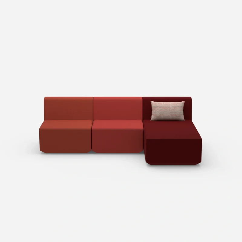 3er Sofa mit Recamiere