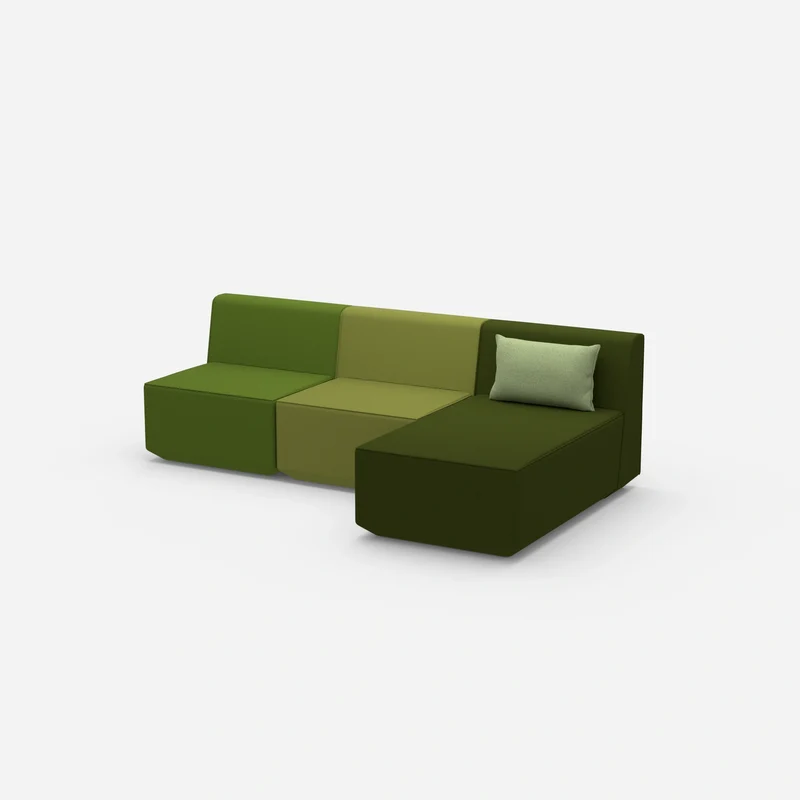 3er Sofa mit Recamiere