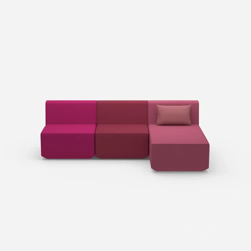 3er Sofa mit Recamiere