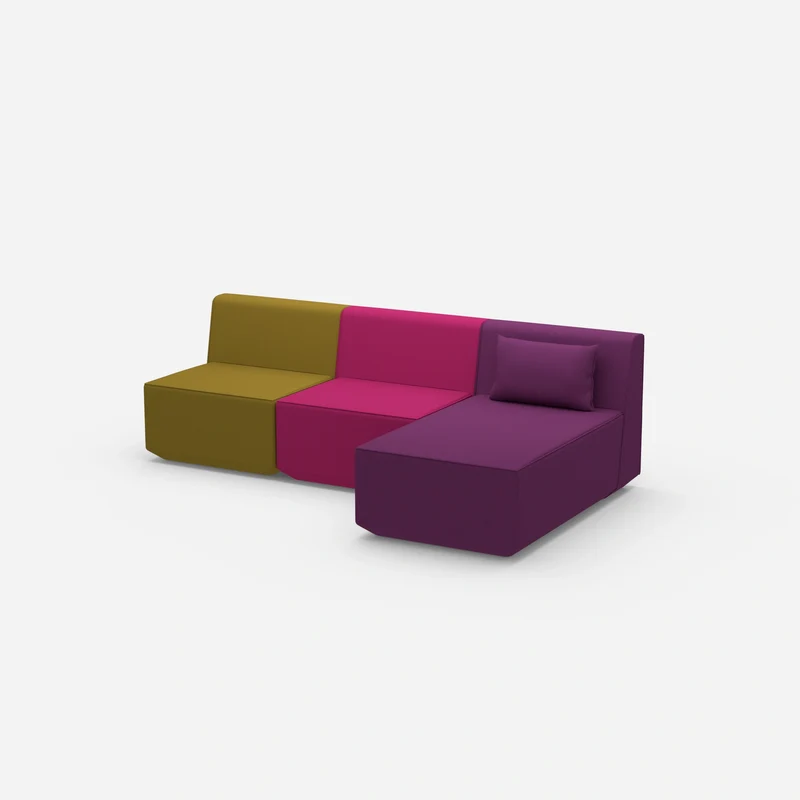 3er Sofa mit Recamiere